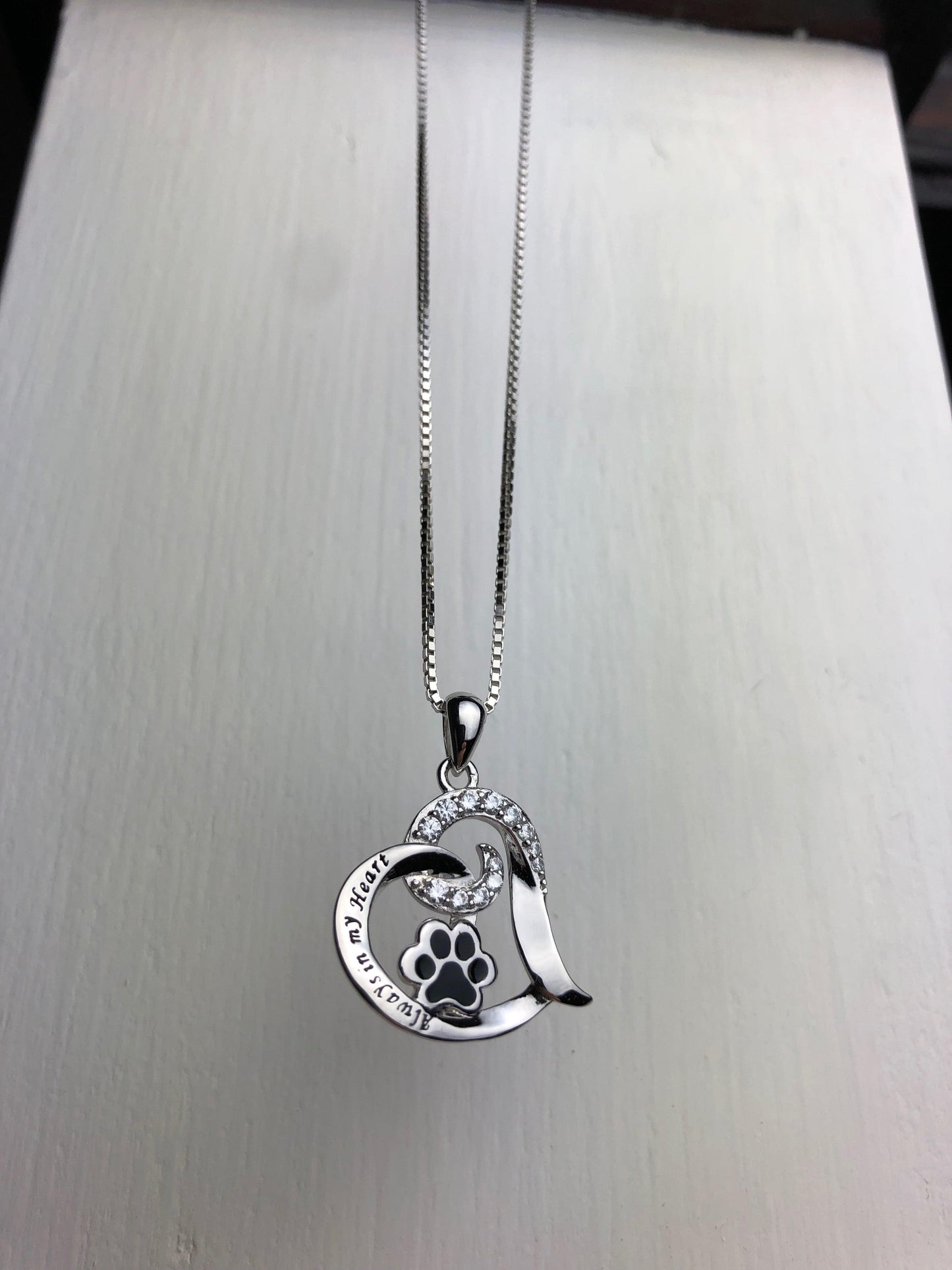 Elegant Dog Memorial Necklace Stainless Steel