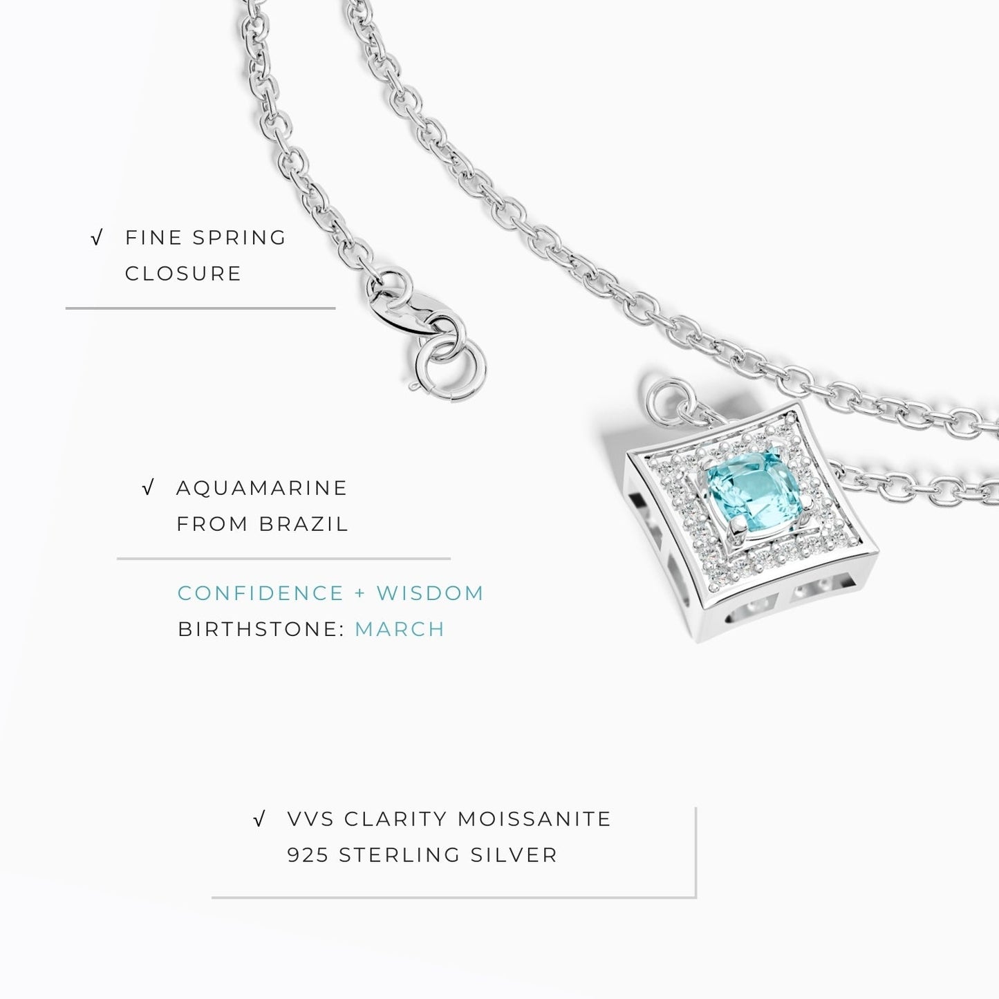 Soulful Waters Necklace - Aquamarine