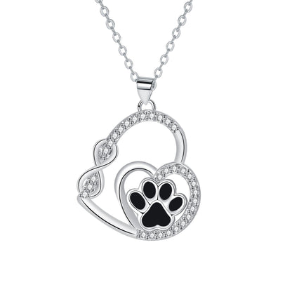 Infinite Love Paw Necklace - Forever Connected