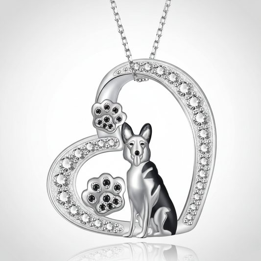 Charlotte - Guardian Love Paw Heart Necklace