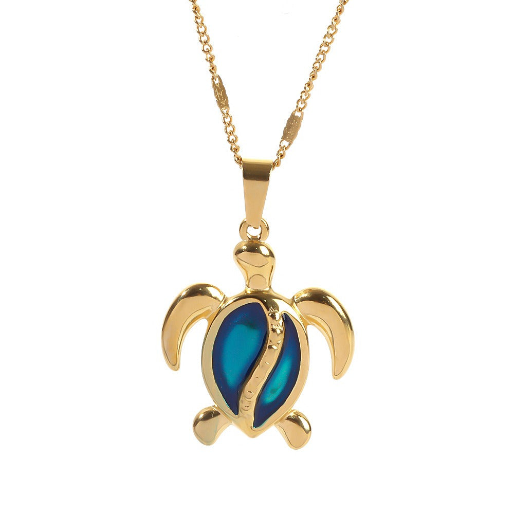 Ocean Dreams Blue Turtle Necklace