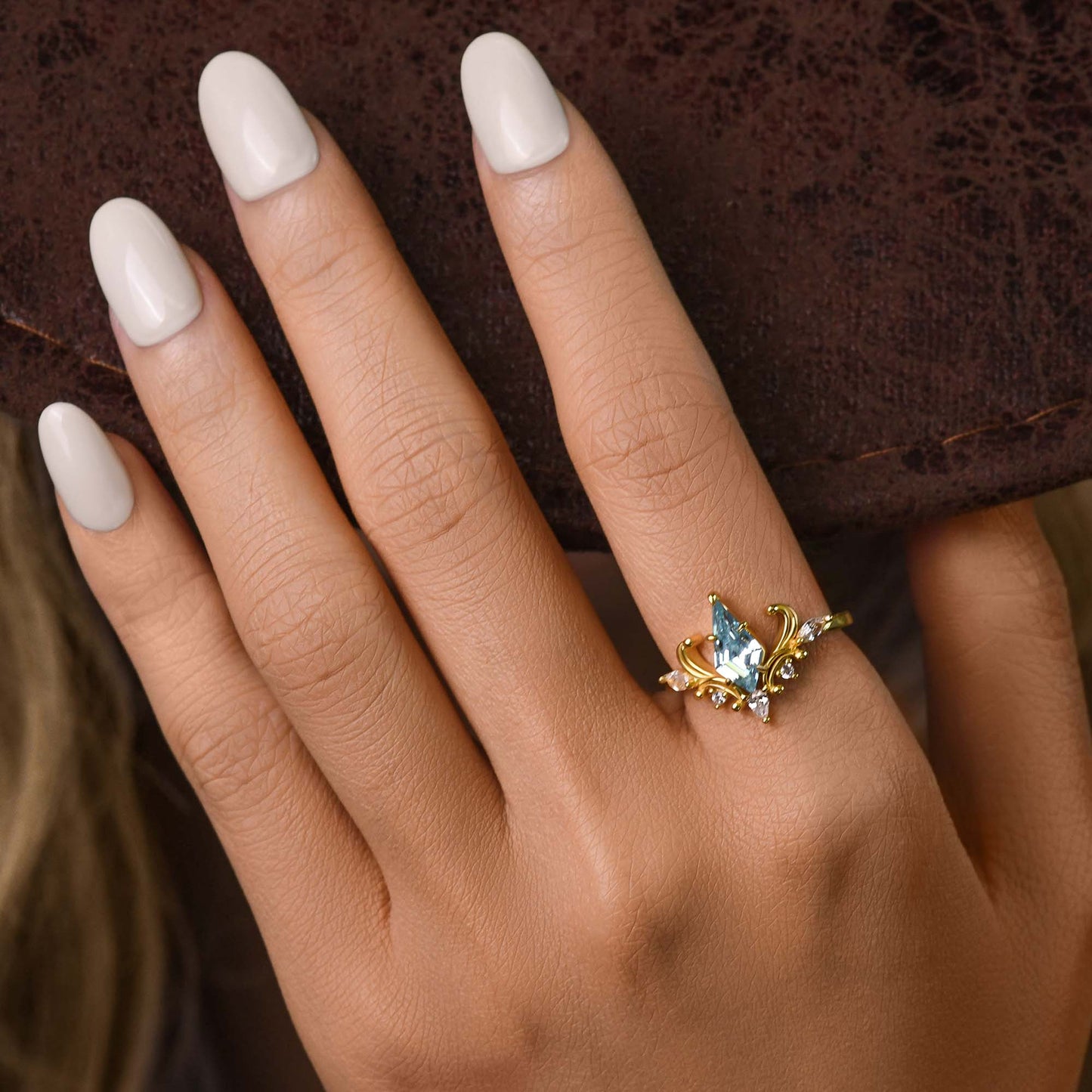 Ocean Crown Ring - Aquamarine