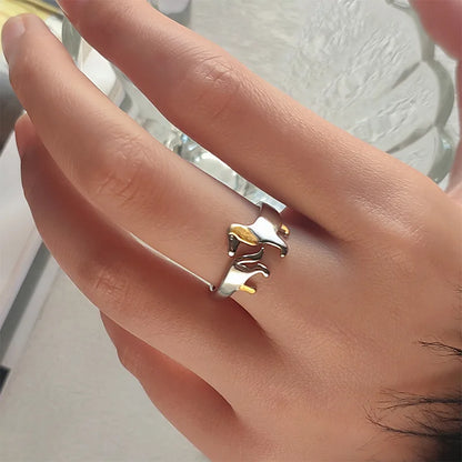 Adjustable Dachshund Ring – Handmade Animal Jewelry Ring for Women