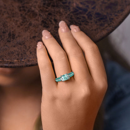 Golden Harvest Ring - Aquamarine