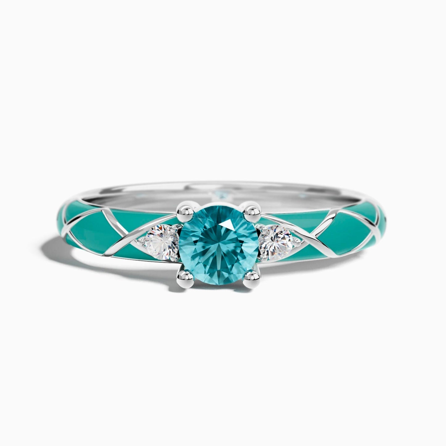 Mirage Coil Ring - Aquamarine