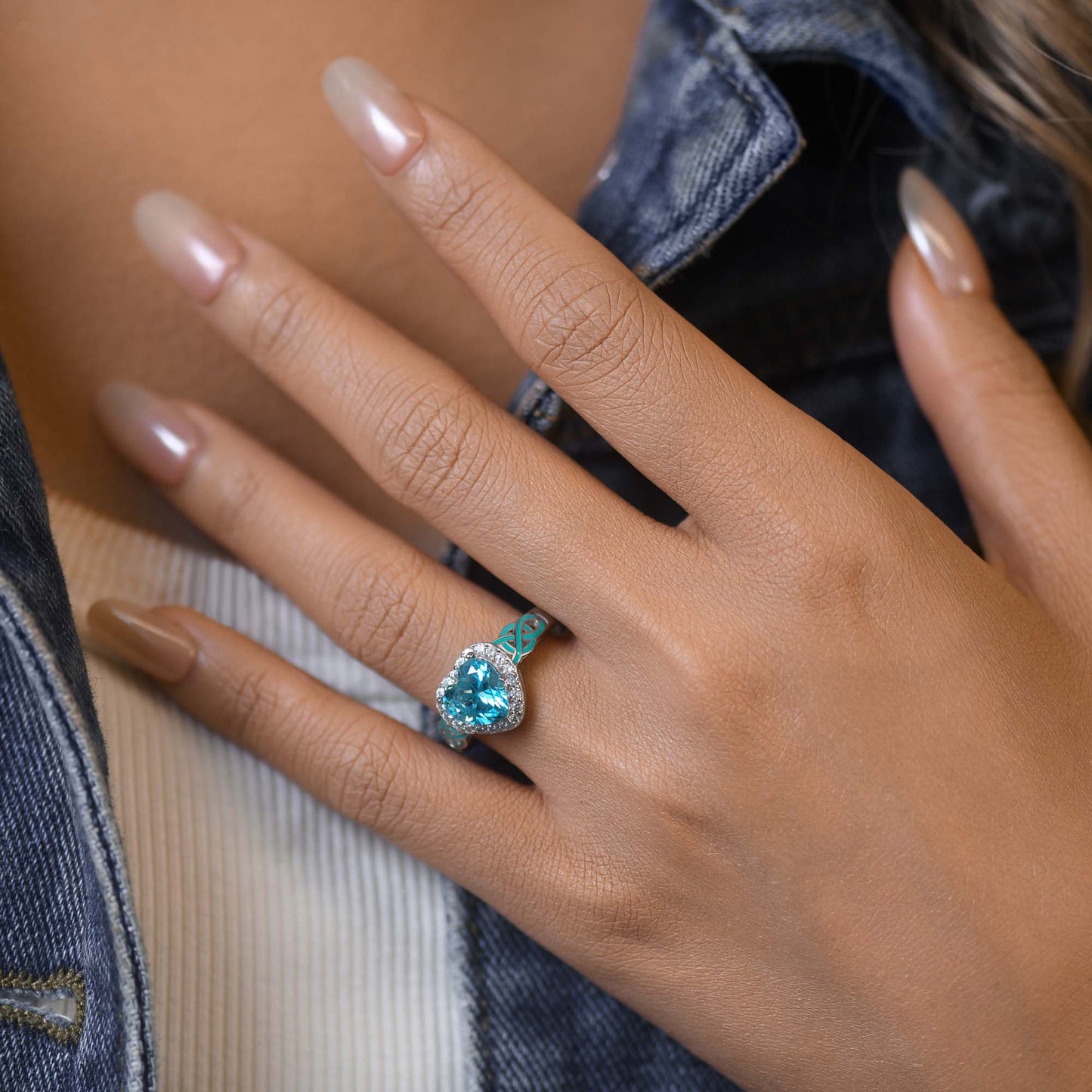 Ocean Heart Ring