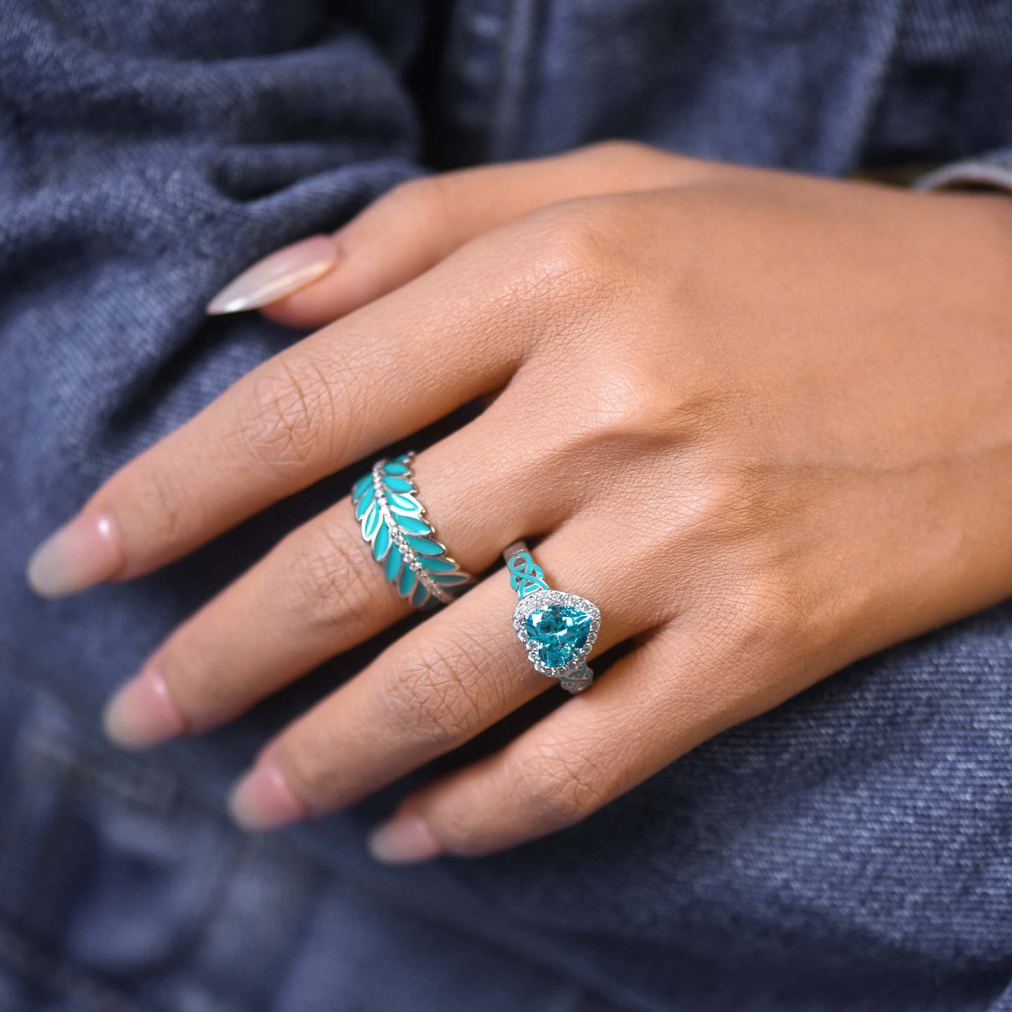Ocean Heart Ring