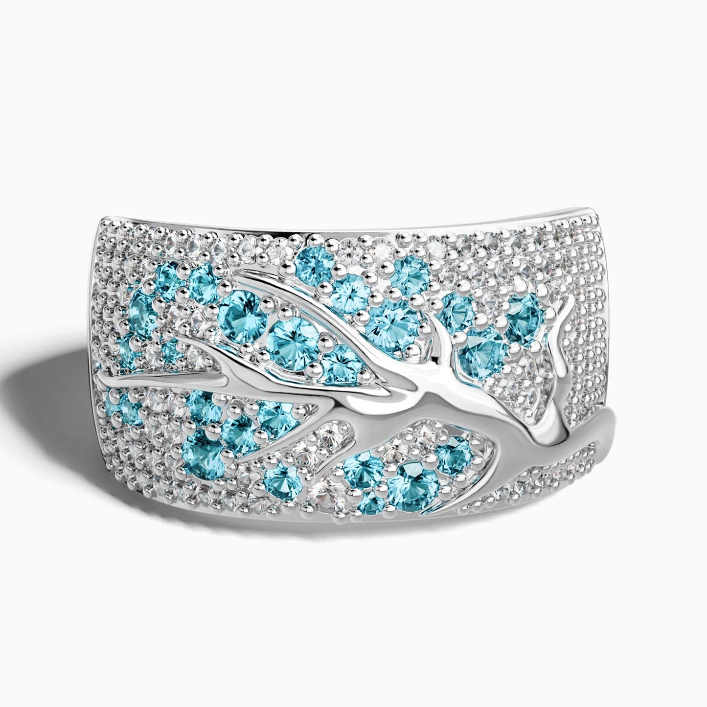 Bubblewaltz Ring - Aquamarine