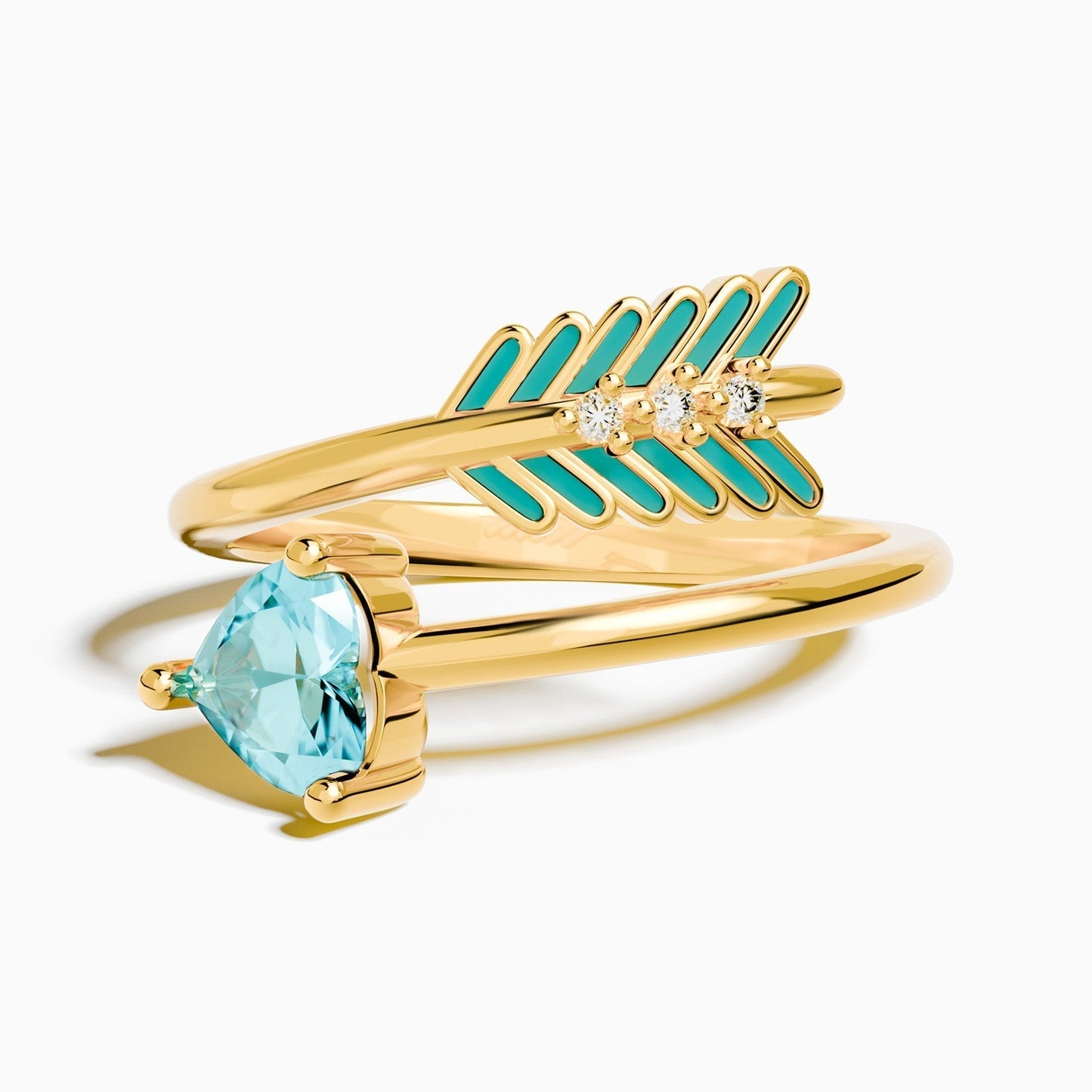 Arrow's Path Ring - Aquamarine