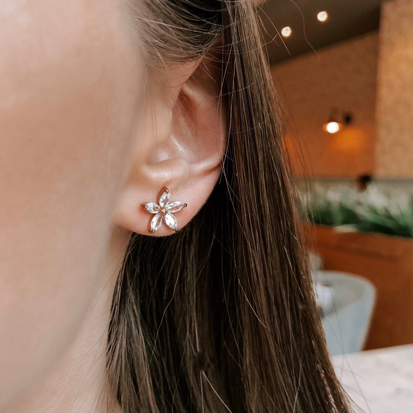 Dainty Rosette Studs