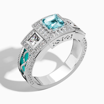 Azure Lighthouse Ring - Aquamarine