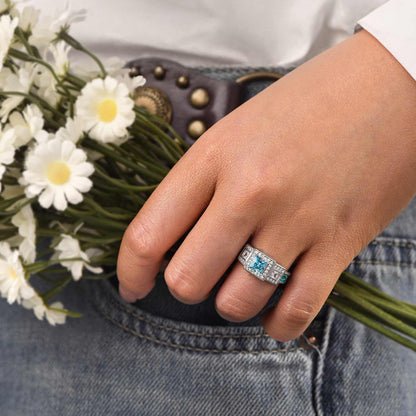 Azure Lighthouse Ring - Aquamarine