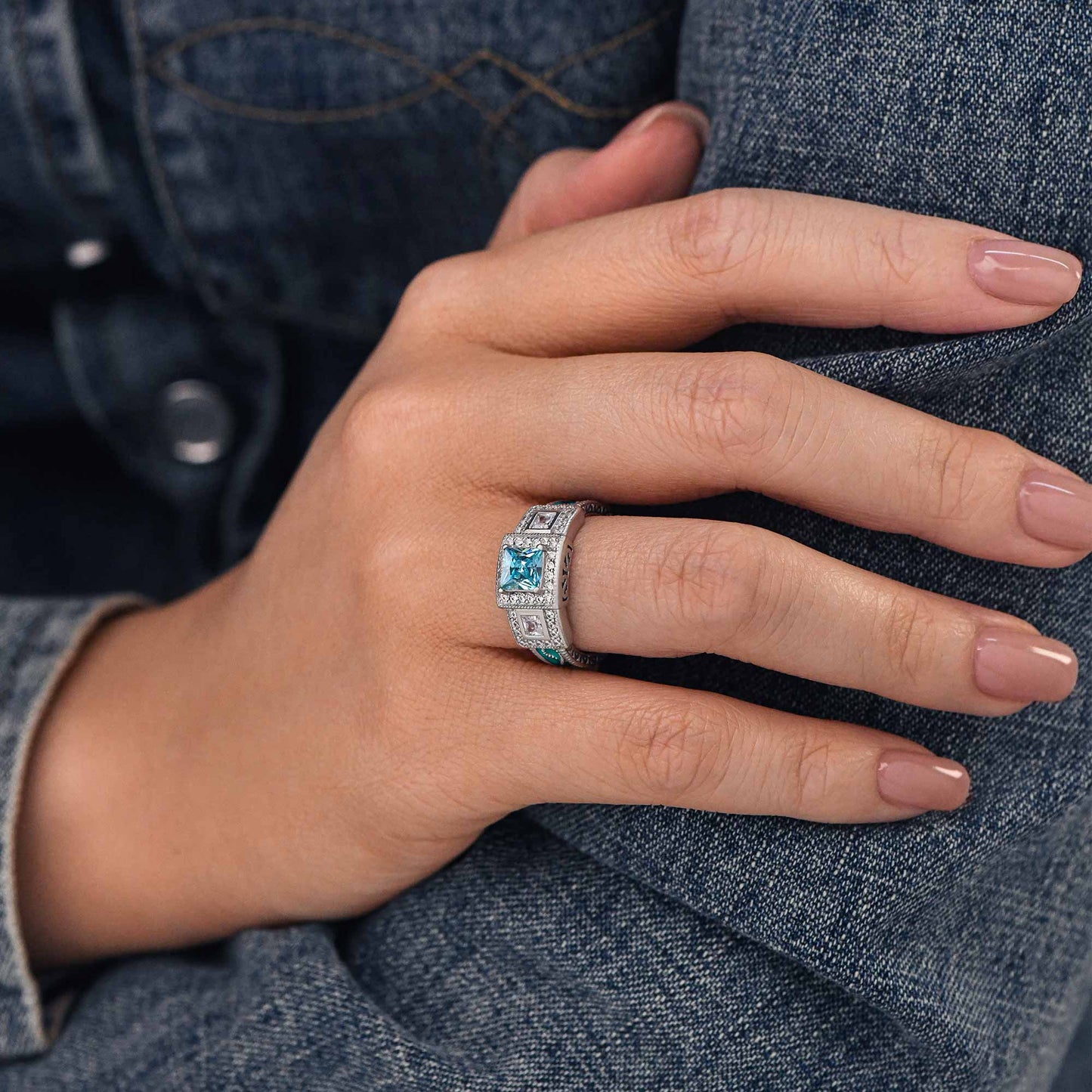 Azure Lighthouse Ring - Aquamarine