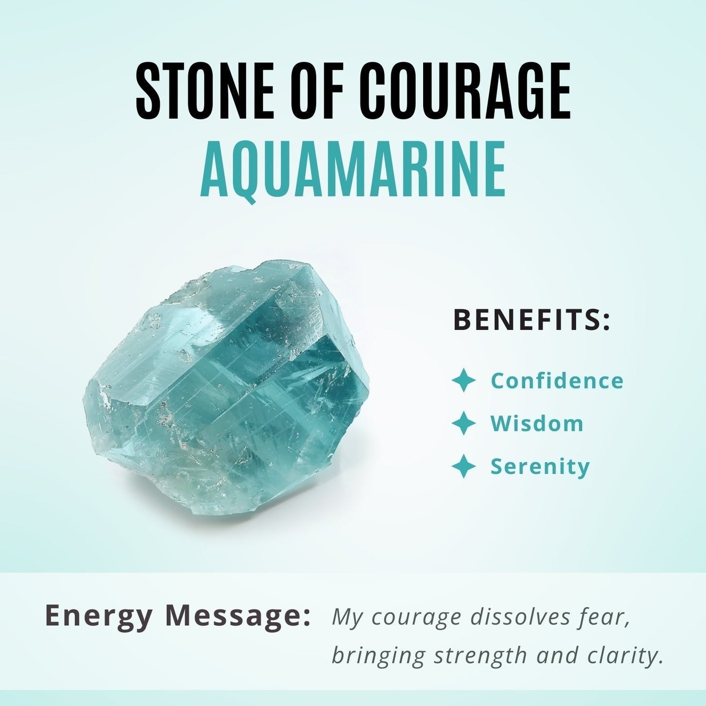 Cyclone Boomerang Ring - Aquamarine