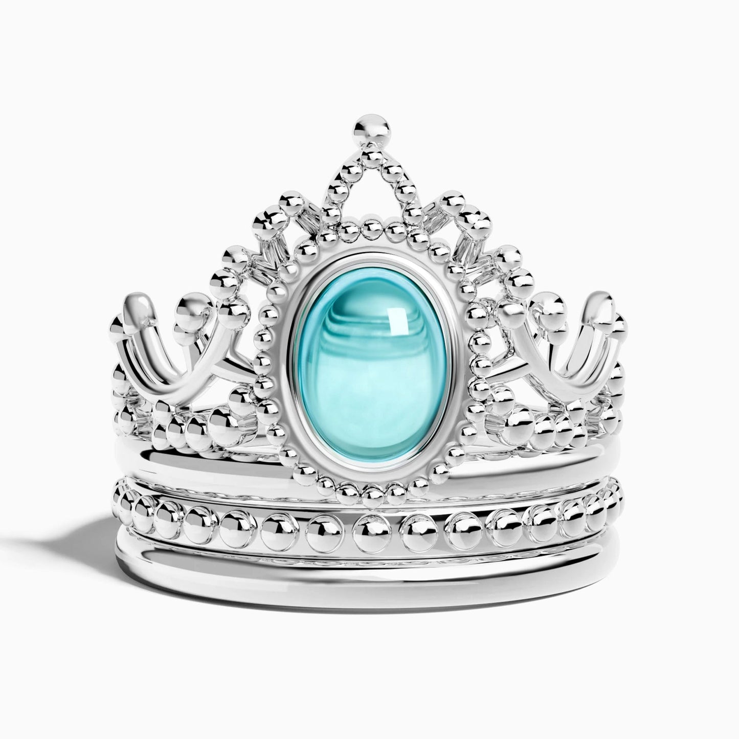 Dustland Crown Ring - Aquamarine
