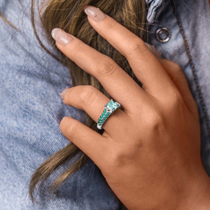 Golden Harvest Ring - Aquamarine