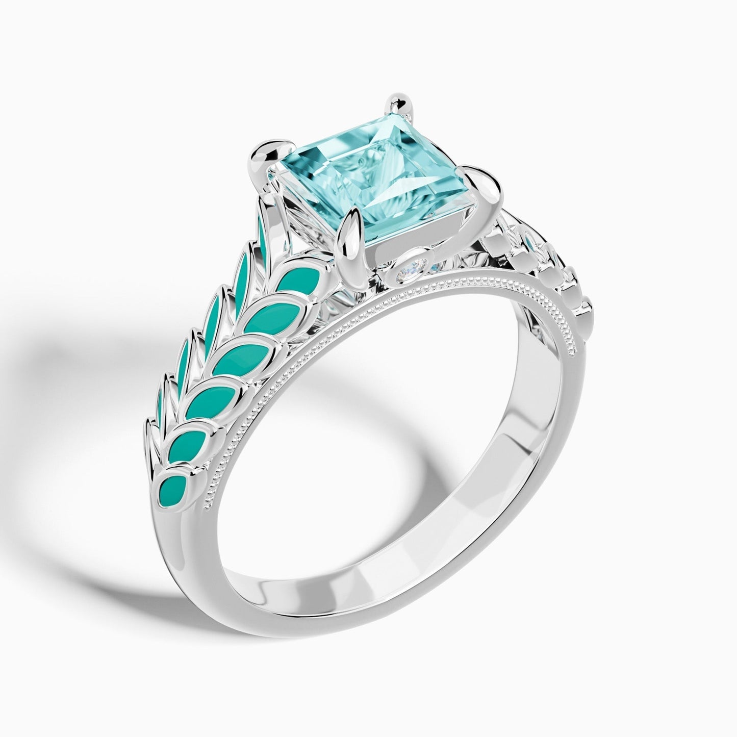 Golden Harvest Ring - Aquamarine