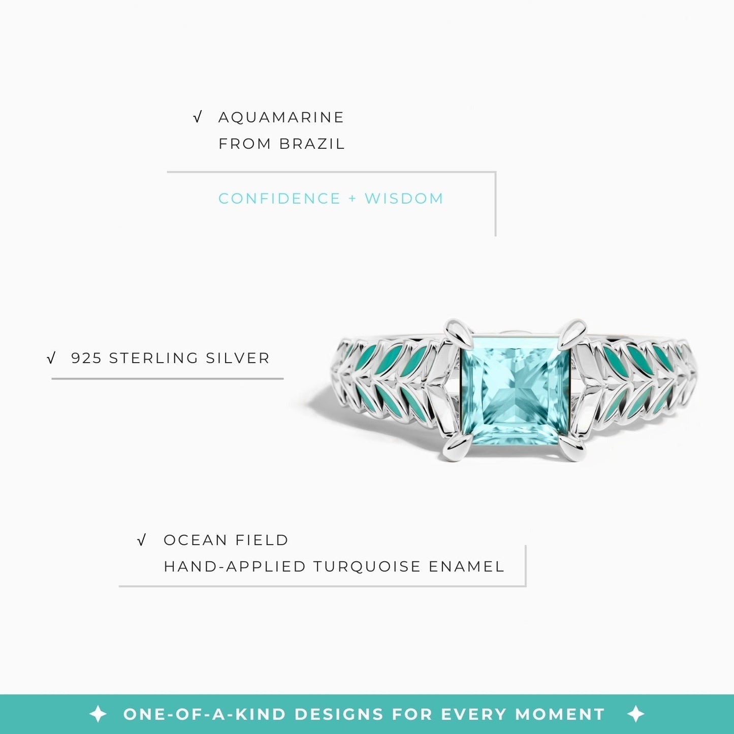 Golden Harvest Ring - Aquamarine