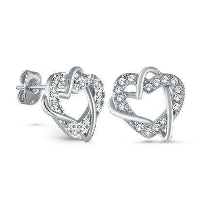 Infinity Heart Studs
