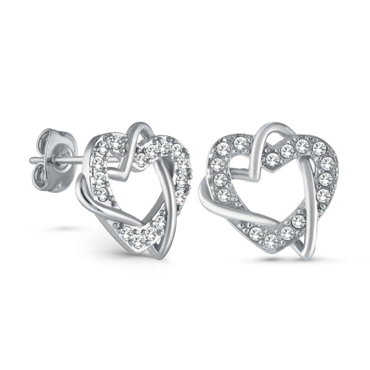 Infinity Heart Studs