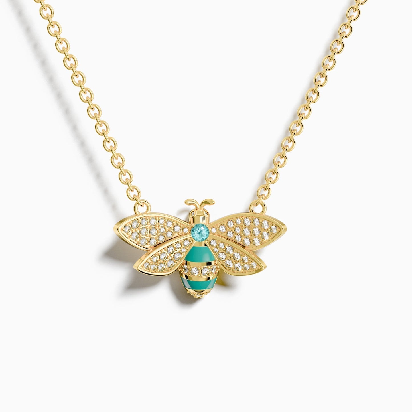 Hive Echo Necklace - Aquamarine