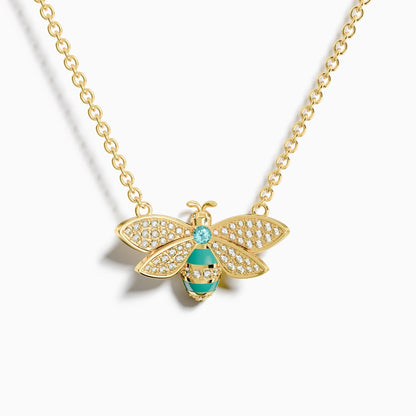 Hive Echo Necklace - Aquamarine