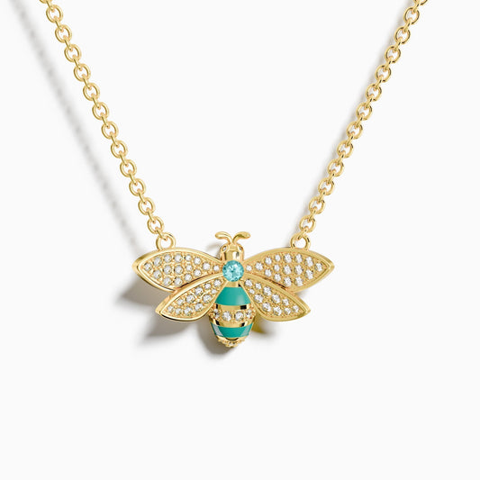 Hive Echo Necklace - Aquamarine