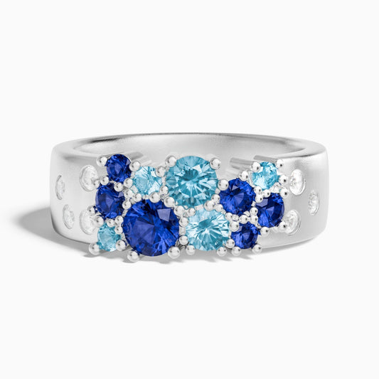 Reef Reverie Ring - Sapphire ＆ Aquamarine
