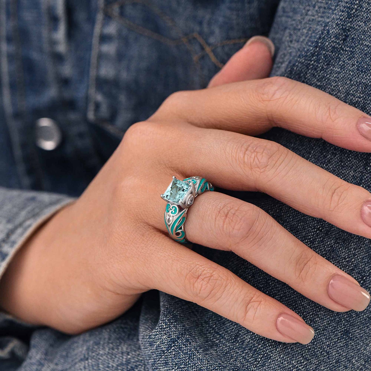Rosemary's Loyalty Ring - Aquamarine