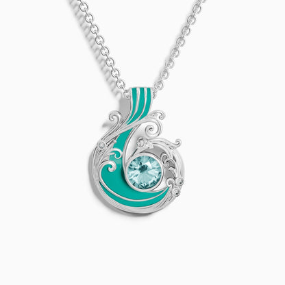 Savanna Swirl Necklace - Aquamarine