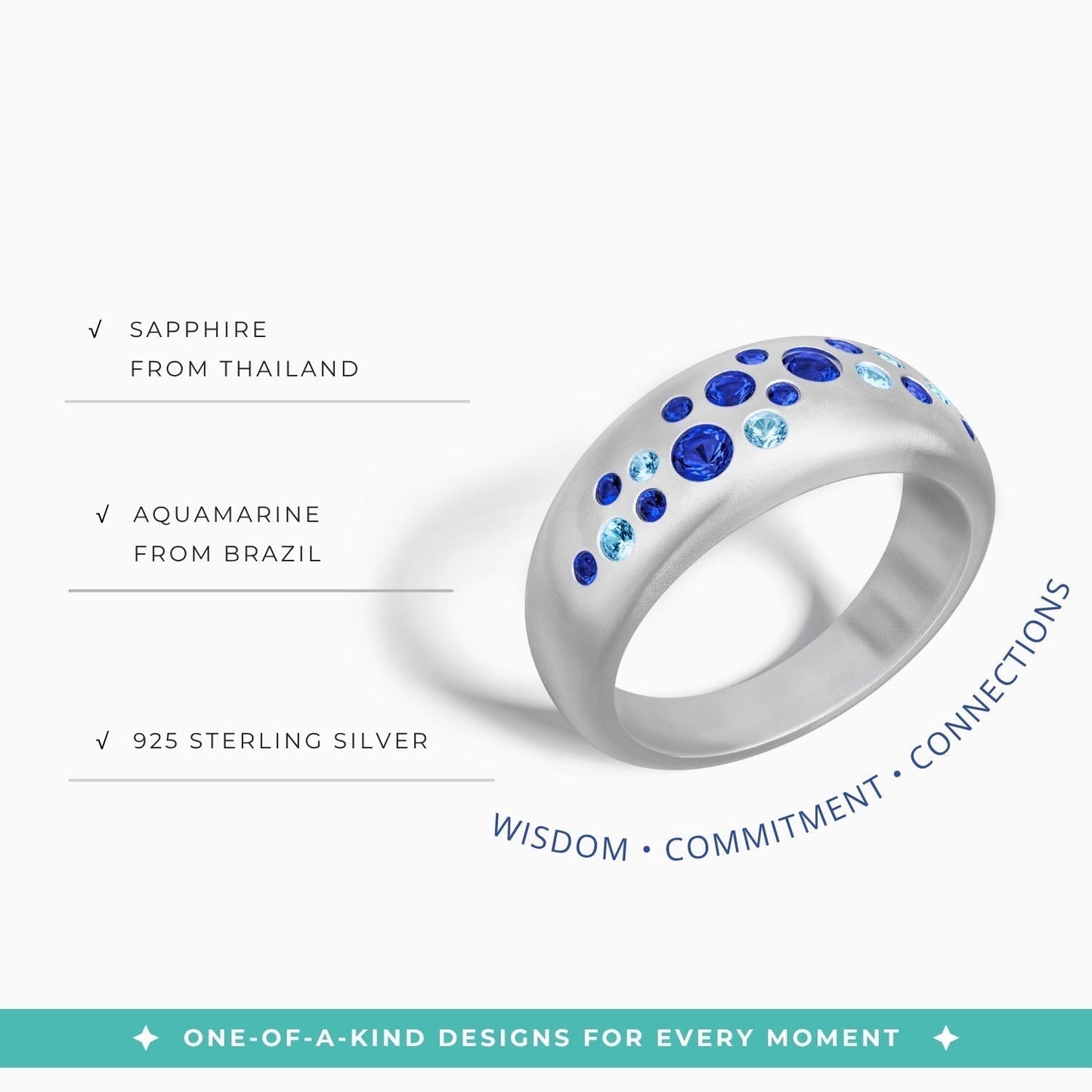 Seafoam Symphony Ring