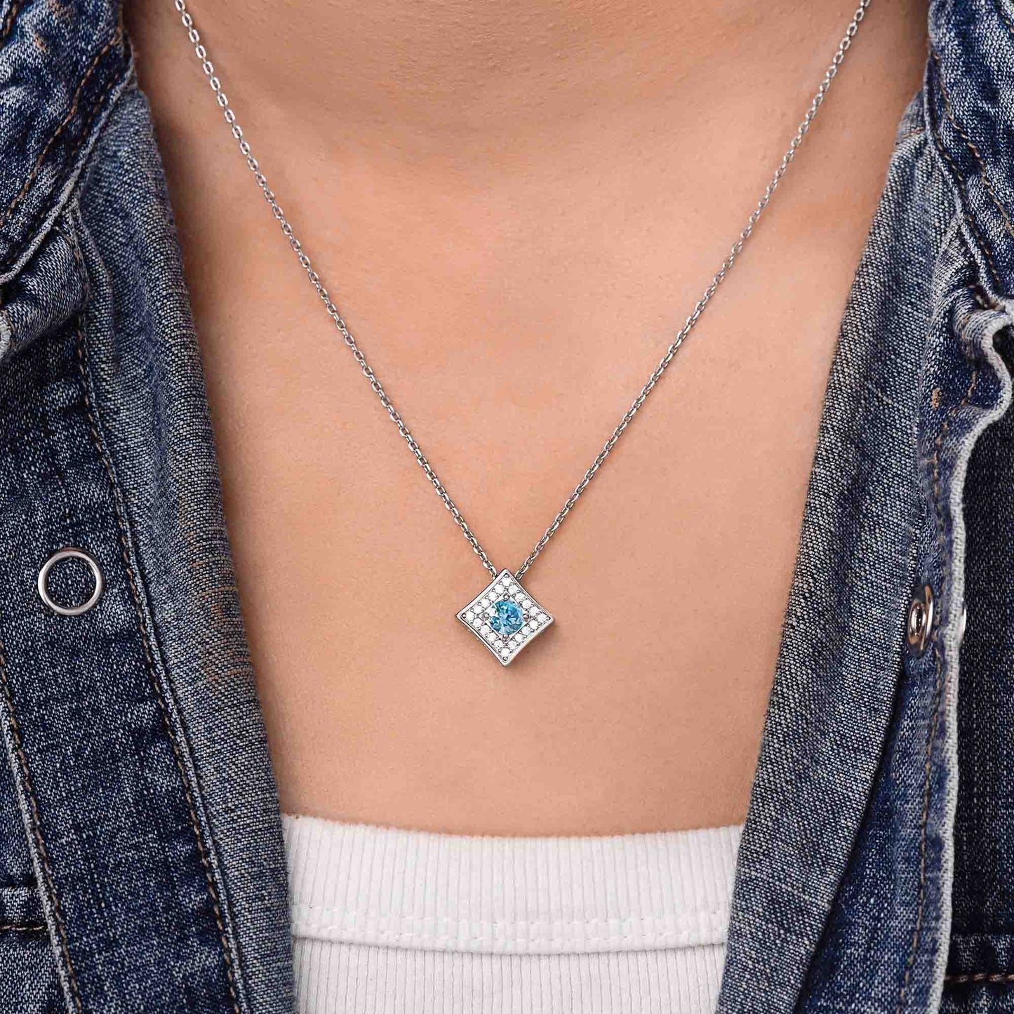 Soulful Waters Necklace - Aquamarine