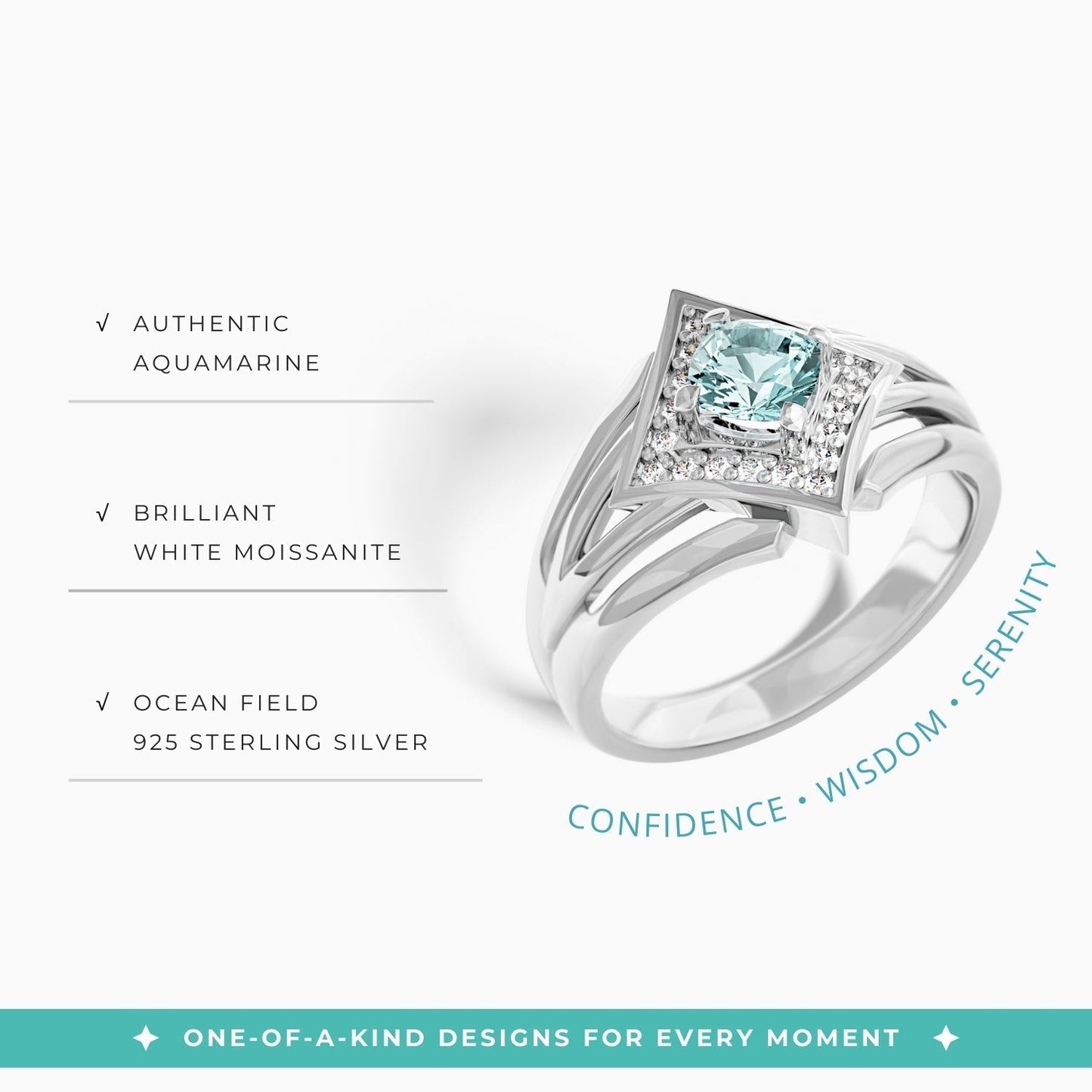 Soulful Waters Ring - Aquamarine