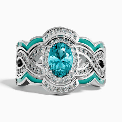 Sunset Canyons Ring - Aquamarine