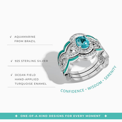 Sunset Canyons Ring - Aquamarine