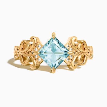 Sunspire Glow Ring - Aquamarine