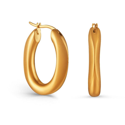Matte Oval Hoops